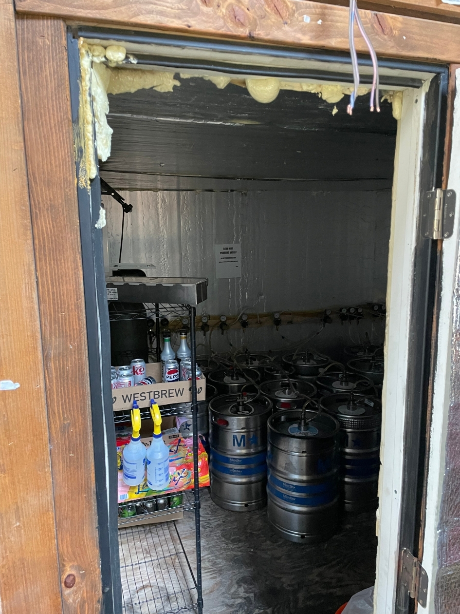 Walk-in cooler – San Diego brewery auction equipment