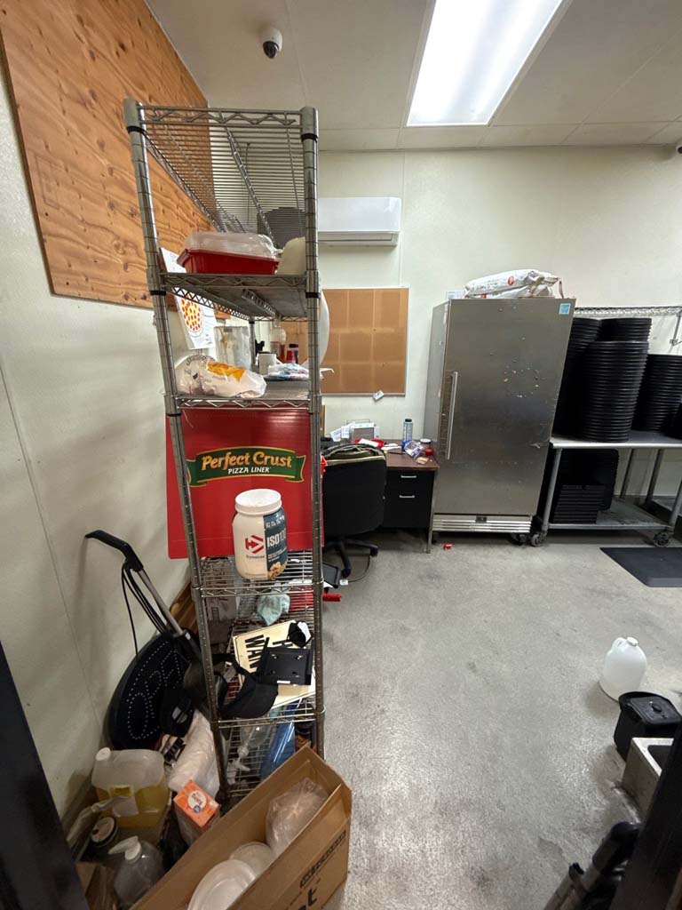 Glass door beverage cooler from restaurant equipment auction San Diego