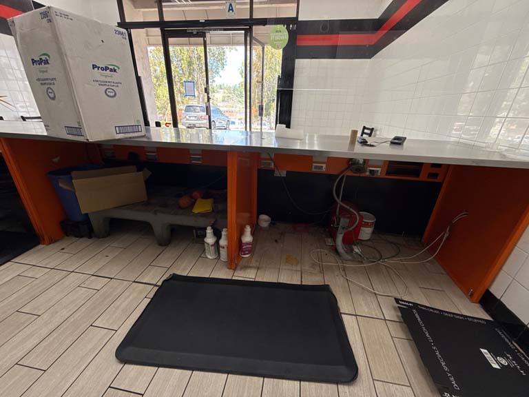 Pizza dough press and commercial mixer from San Diego pizzeria auction