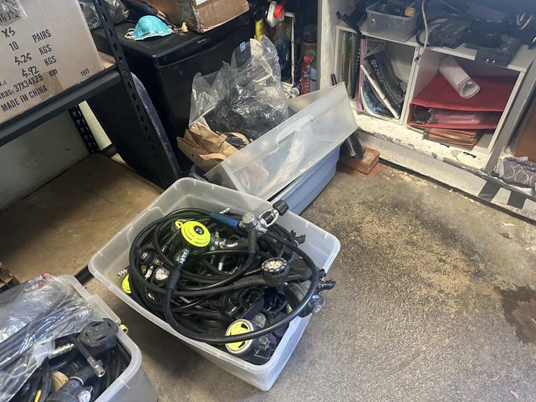 Catalina Island scuba equipment