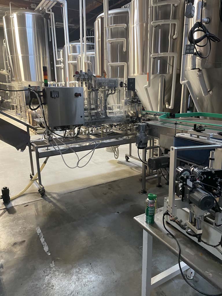 brewery packaging equipment auction california