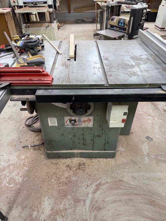 industrial woodworking tools auction